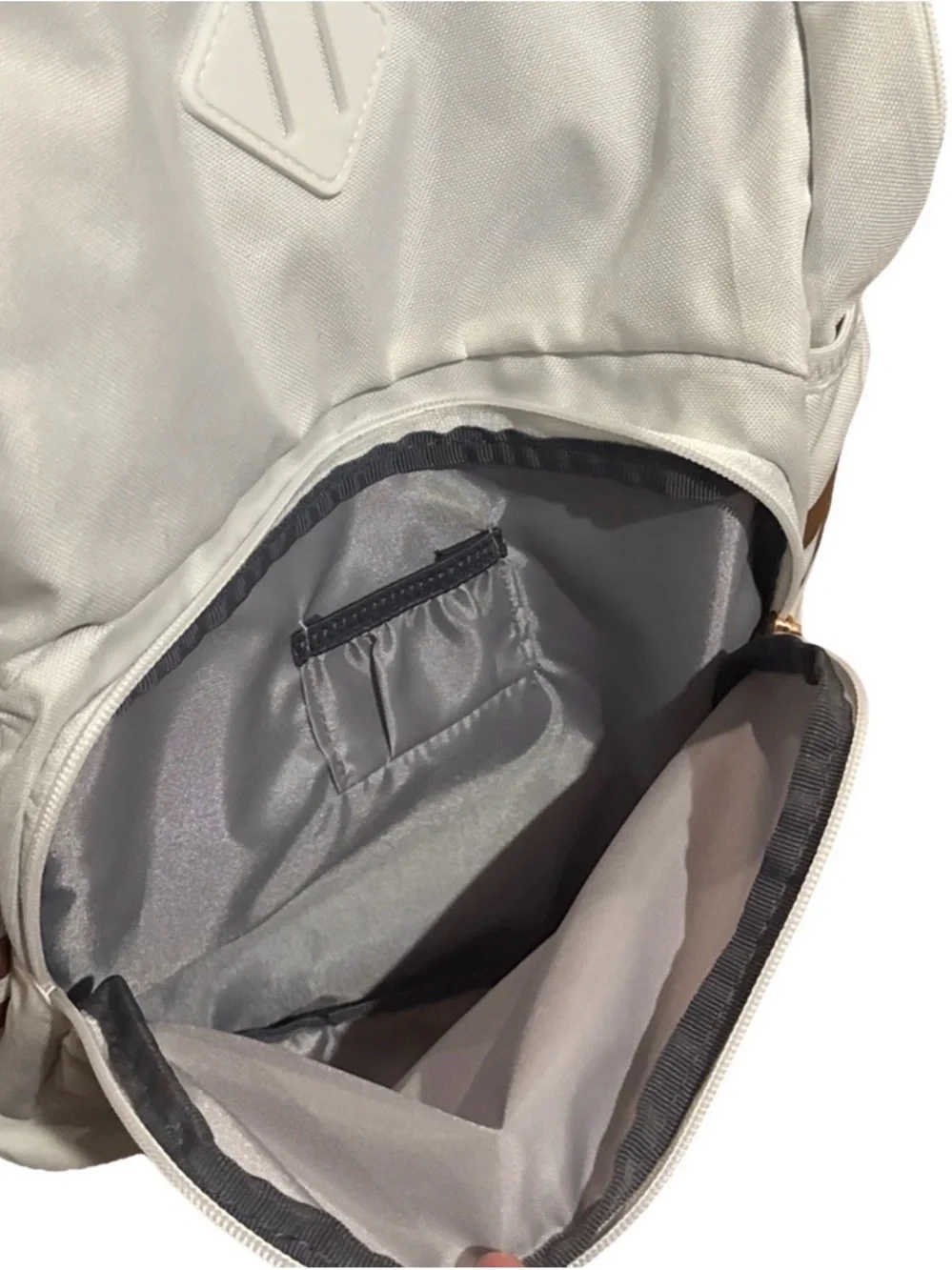 Adidas Women's White Backpack with Rose Gold Accents - Picture 7 of 8